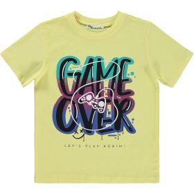 Civil Game over sárga fiú póló