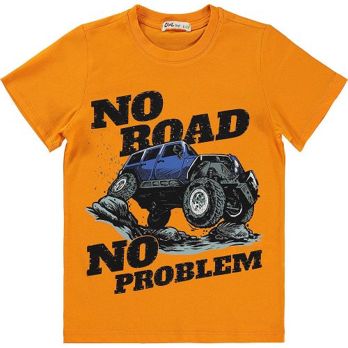 Civil Terepjárós narancs fiú póló