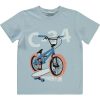 Civil Biciklis kék fiú póló