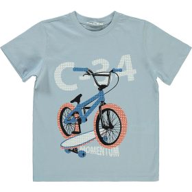 Civil Biciklis kék fiú póló