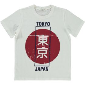 Civil Tokyo ekrü fiú póló