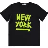 Civil New York fekete kamasz póló