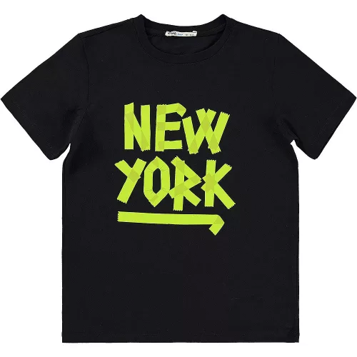 Civil New York fekete kamasz póló
