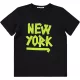 Civil New York fekete kamasz póló