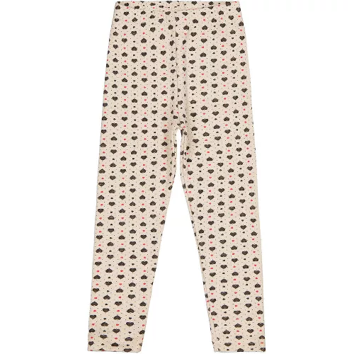 Civil Szíves bézs lány meleg leggings