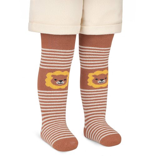 Civil Oroszlános barna vastag baba harisnyanadrág