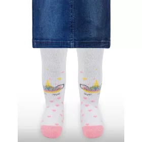 Civil Unikornis fehér vastag baba harisnyanadrág