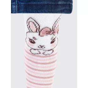 Civil Nyuszis-csíkos vastag baba harisnyanadrág