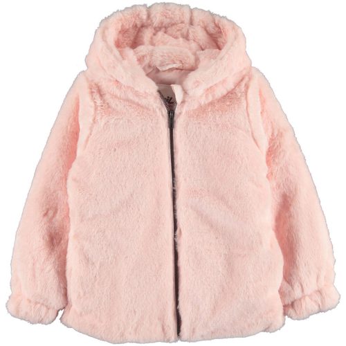 Civil Rózsaszín szőrös lány kabát