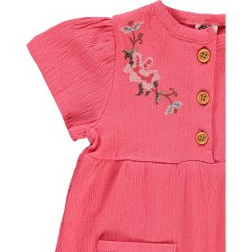 Civil Hímzett korall baba ruha