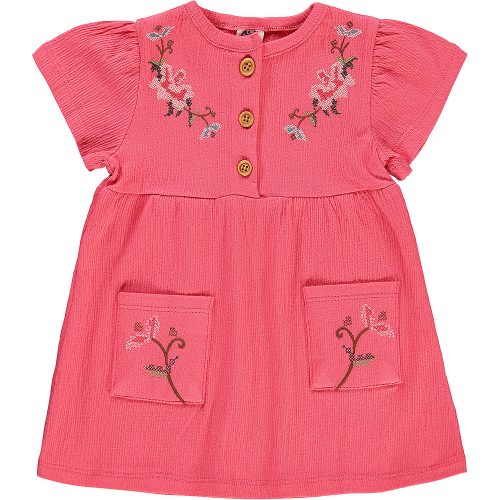 Civil Hímzett korall baba ruha