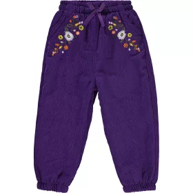 Civil Hímzett lila bélelt kislány nadrág