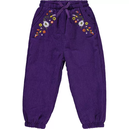 Civil Hímzett lila bélelt kislány nadrág