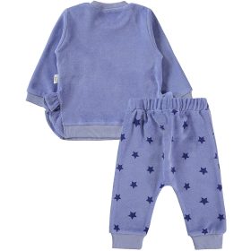 Civil Csillagos lila baba plüss szett