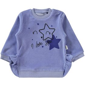 Civil Csillagos lila baba plüss szett