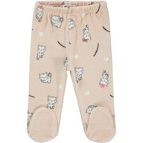 Civil Púder cicás lábfejes plüss baba nadrág