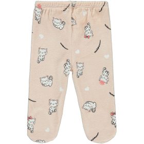 Civil Púder cicás lábfejes plüss baba nadrág