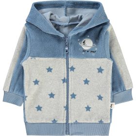 Civil Csillagos szürke-kék baba plüss melegítőfelső