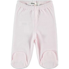 Civil Halványrózsaszín plüss baba lábfejes nadrág