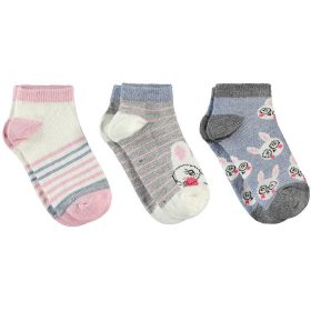 Civil Nyuszis-csíkos lány bokazokni szett