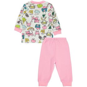 Civil Mintás-rózsaszín baba pizsama