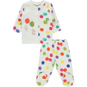 Civil Színespöttyös ekrü baba pizsama