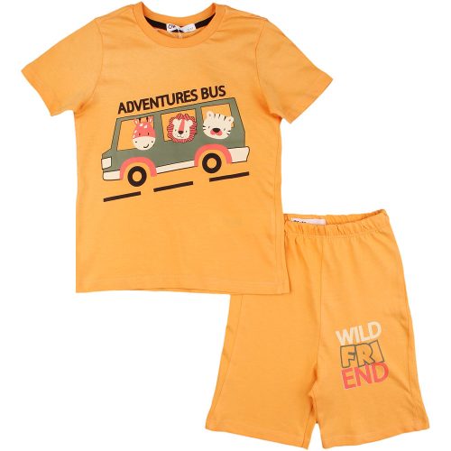 Civil Buszos sárga kisfiú pizsama