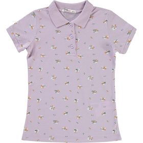 Civil Virágos lila lány piké felső