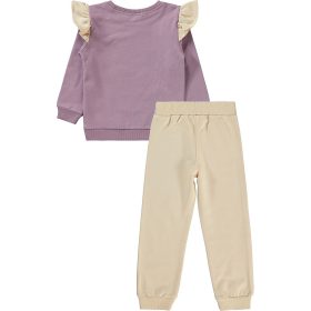 Civil Cicás lila-bézs kislány belül bolyhos szett