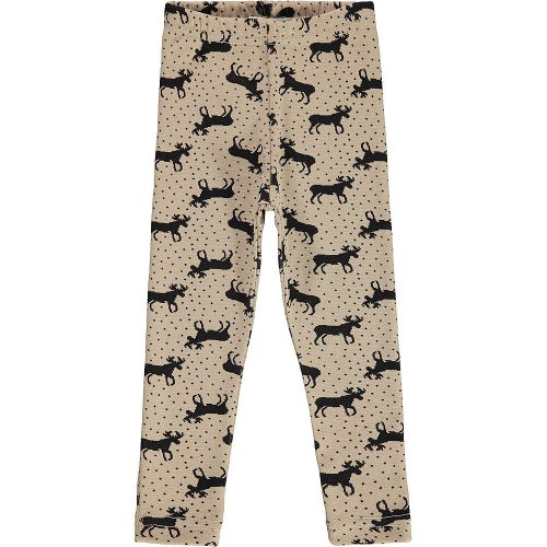 Civil Szarvasos homokbarna lány meleg leggings