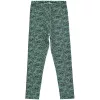 Civil Virágos zöld meleg kislány leggings