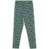 Civil Virágos zöld meleg kislány leggings