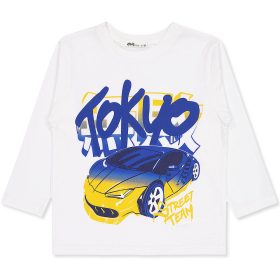 Civil Tokyo-autós ekrü kisfiú felső