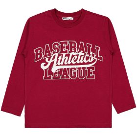 Civil Baseball bordó fiú felső