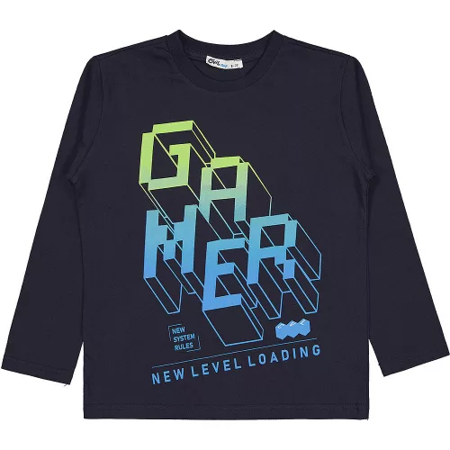 Civil Gamer sötétkék fiú felső