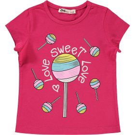 Civil Nyalókás fukszia kislány felső