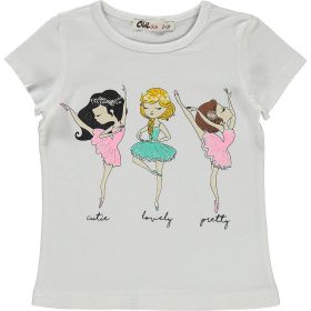 Civil Fehér balerinás kislány póló