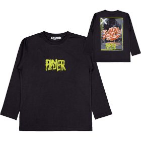 Civil Player fekete fiú felső