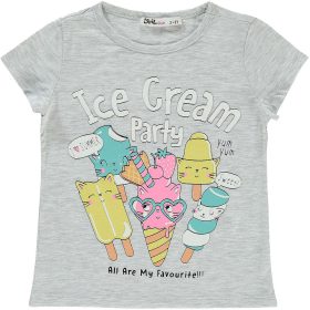 Civil Fagyis szürke kislány póló