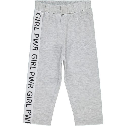 Civil Feliratos szürke tini térdleggings