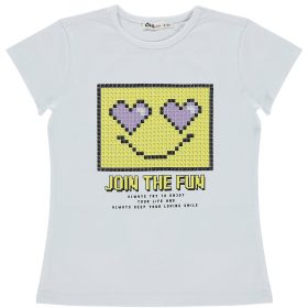 Civil Mintás fehér lány felső