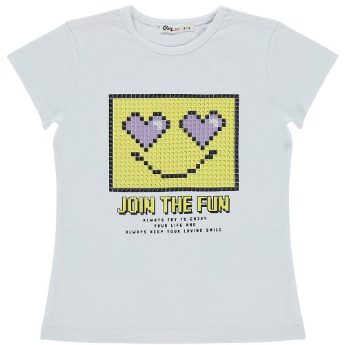 Civil Mintás fehér lány felső