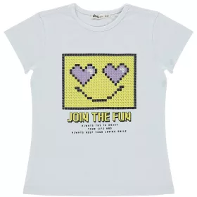 Civil Mintás fehér lány felső