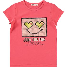 Civil Mintás korall lány felső