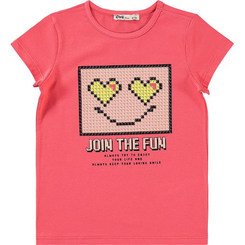 Civil Mintás korall lány felső