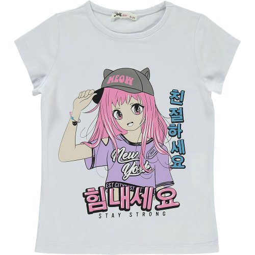 Civil Meow fehér lány póló