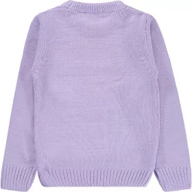 Civil Virágos lila kislány pulóver