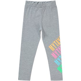 Civil Feliratos szürke lány leggings