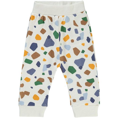 Civil Ekrü kék-barna mintás baba melegítőnadrág