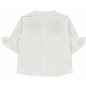 Civil Hímzett ekrü kislány blúz
